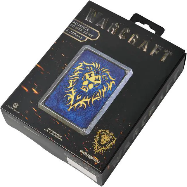 Alt view image 6 of 6 - Swordfish SFW-PB700SA Warcraft Movie Collection Alliance Symbol Lights up 6720 mAh Power Bank  - Alliance