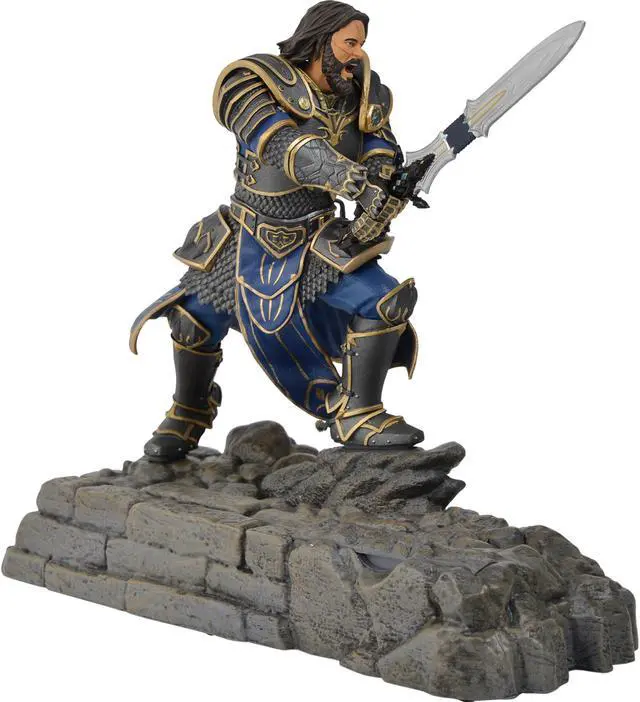 Main image of Swordfish SFW-PD1000L Warcraft Movie Collection Lothar Statue Phone Dock - Alliance (Cellphone Not Included)