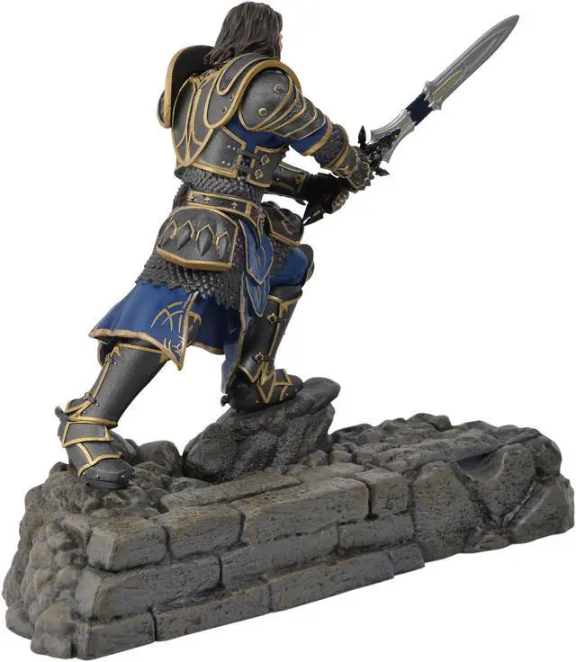Alt view image 3 of 7 - Swordfish SFW-PD1000L Warcraft Movie Collection Lothar Statue Phone Dock - Alliance (Cellphone Not Included)