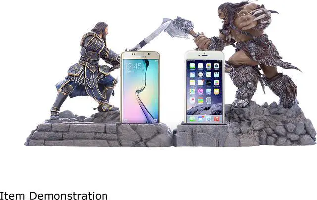Alt view image 6 of 7 - Swordfish SFW-PD1000L Warcraft Movie Collection Lothar Statue Phone Dock - Alliance (Cellphone Not Included)