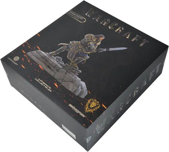 Alt view image 7 of 7 - Swordfish SFW-PD1000L Warcraft Movie Collection Lothar Statue Phone Dock - Alliance (Cellphone Not Included)