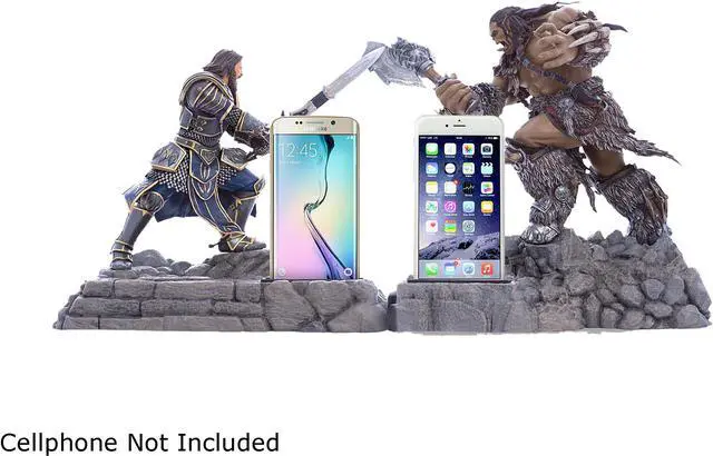 Alt view image 6 of 7 - Swordfish SFW-PD1000D Warcraft Movie Collection Durotan Statue Phone Dock - Horde (Cellphone Not Included)