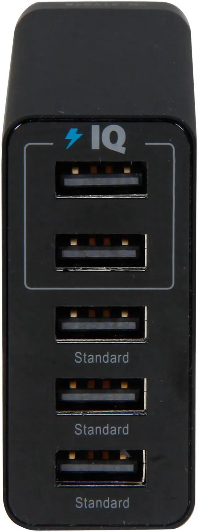 Alt view image 3 of 5 - Anker 25W 5-Port Desktop USB Charger with PowerIQ Technology for iPhone 5s 5c 5; iPad Air mini; Galaxy S5 S4; Note 3 2; Tab; Nexus and USB-Charged devices