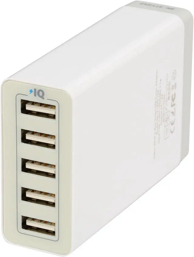 Main image of (NEW) Anker 71AN7105SS-WA 40W 5-Port Family-Sized Desktop USB Charger with PowerIQ Technology For iPhone, iPad Air, Samsung Galaxy, Nexus, HTC, Nokia and More (White)