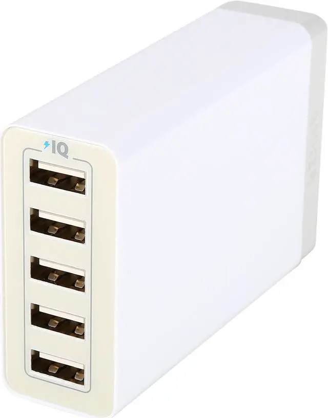 Main image of Anker 40W 5-Port High Speed Desktop USB Charger with PowerIQ Technology for iPhone, iPad Air 2, Samsung Galaxy, Nexus, HTC, Nokia and More (White)
