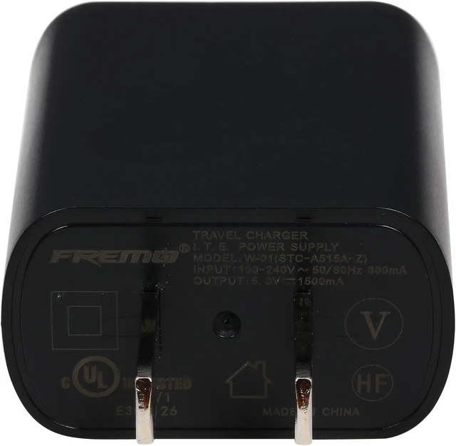 Alt view image 6 of 7 - FREMO W-01 5V/1A Universal USB Wall Charger for iPad, iPhone, iPod, HTC, Samsung, MP3 Players, Digital Cameras and more