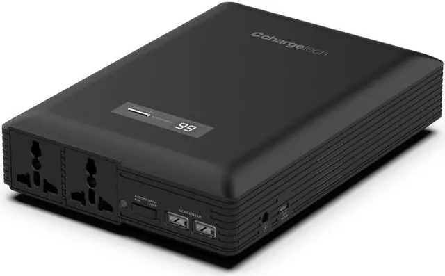 Alt view image 5 of 5 - Chargetech Black 54,000mAh/199Wh Max Premium 54K Dual AC Battery Pack CT-600062