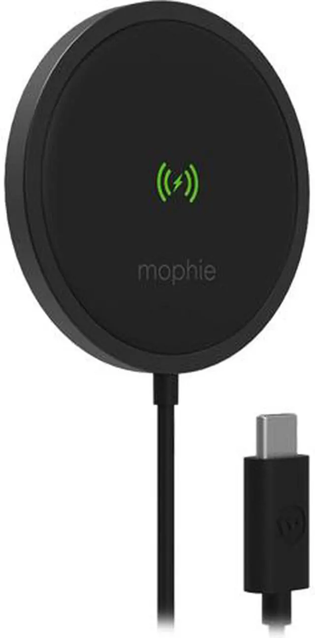 Main image of Mophie 401307633 Snap+ Black 15W Wireless Charging Pad for Qi-enabled and Magsafe Compatible Devices
