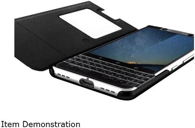 Alt view image 3 of 4 - BlackBerry Black Smart Flip Case for BlackBerry KEYone FCB100