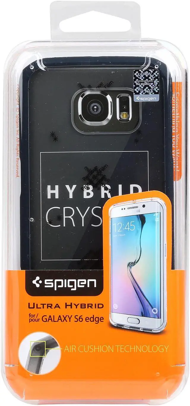Alt view image 8 of 8 - Spigen Ultra Hybrid Metal Slate Case for Galaxy S6 Edge SGP11470