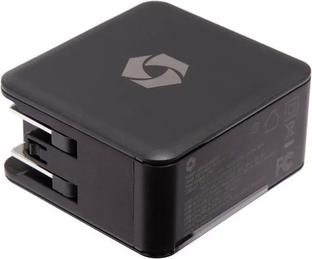 Alt view image 4 of 5 - Rosewill 63W Three-Port GaN Wall Charger with 2 USB-C Ports and 1 USB-A Port, Up to 60W Single Port Output, QC 3.0 Quick Charge for Laptops, Tablets and Phones, Black - (RBWC-20003)