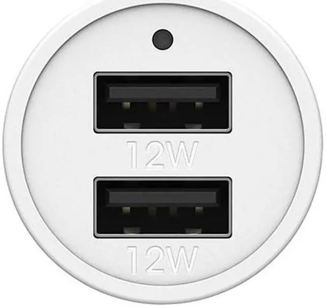 Alt view image 3 of 3 - OtterBox 78-52701 Cloud Dream White USB-A Dual Port Car Charger - 24W