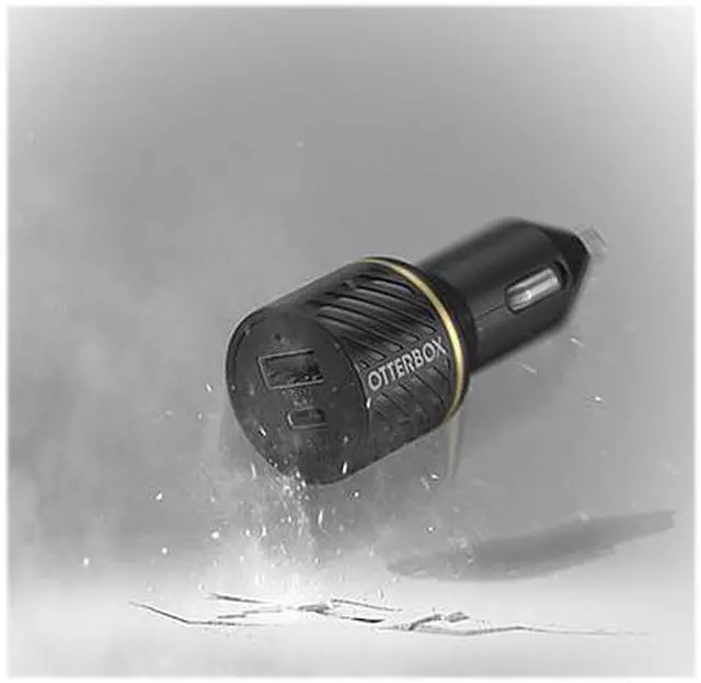 Alt view image 4 of 4 - Otterbox USB-C Fast Car Charger 18w Power Delivery Cloud White