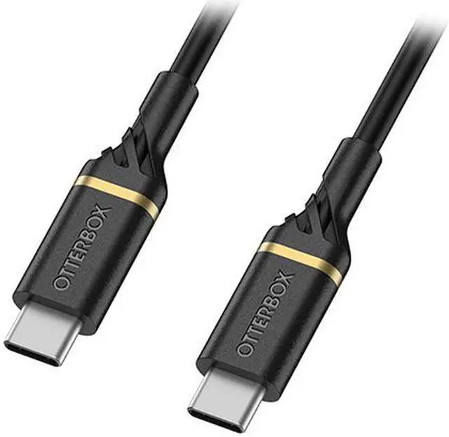 Alt view image 4 of 5 - OtterBox Fast Charge, USB-C to USB-C cable and Wall Charger, 20W, Black