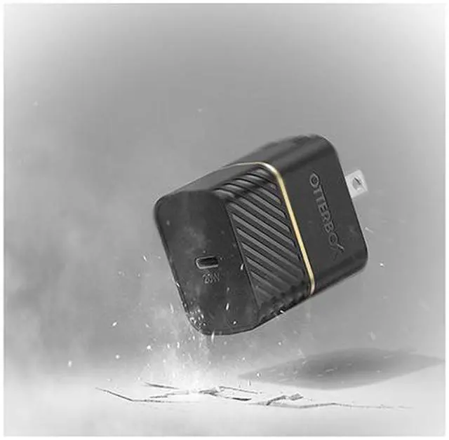 Alt view image 5 of 5 - OtterBox Fast Charge, USB-C to USB-C cable and Wall Charger, 20W, Black