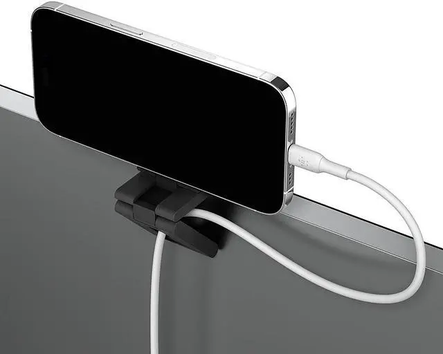 Alt view image 5 of 6 - BELKIN Gray iPhone Mount with MagSafe for Mac Desktops and Displays MMA007btGY