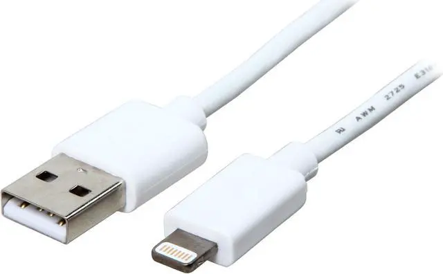 Main image of Tripp Lite M100-006-WH White Lightning to USB iPhone iPod iPad Apple MFI Certified 6.5ft (2m)