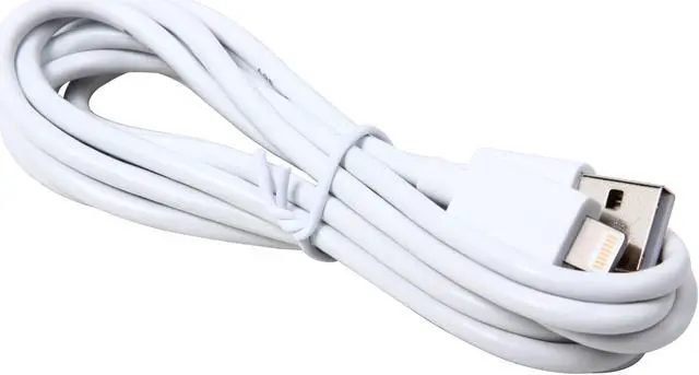 Alt view image 2 of 3 - Tripp Lite M100-006-WH White Lightning to USB iPhone iPod iPad Apple MFI Certified 6.5ft (2m)