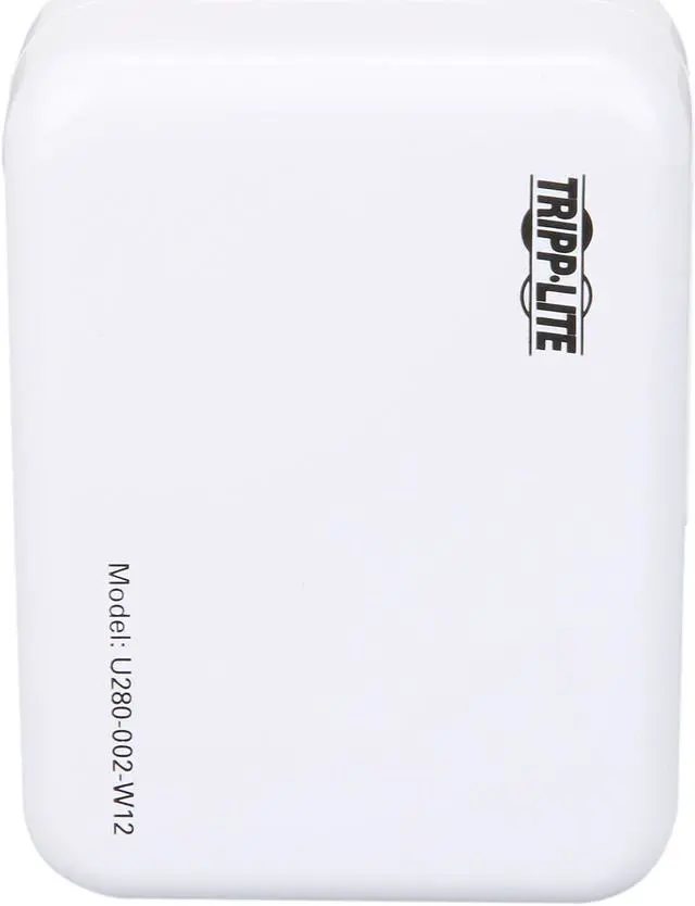 Alt view image 5 of 6 - Tripp Lite U280-002-W12 Blue / White 2-Port USB Wall/Travel Charger, 5V, 1.0/2.4A