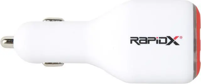 Alt view image 3 of 4 - DualX Car or Wall USB Charger Red