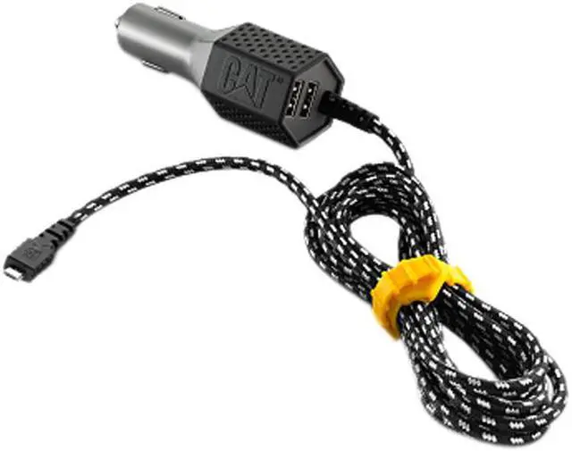 Main image of CAT CAT-CLA2-M Black 2 USB - Micro USB Vehicle Charger - 4.8A