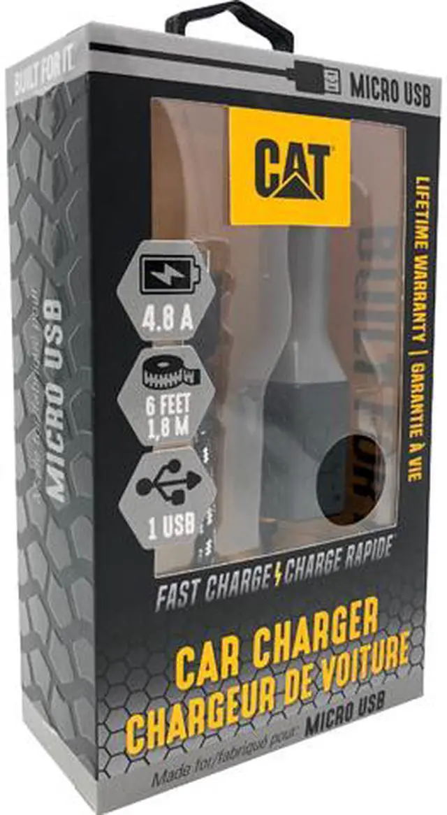 Main image of CAT CAT-CLA-M Black 1 USB - Micro USB Vehicle Charger - 4.8A