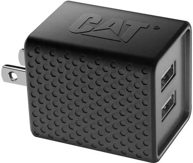 Main image of CAT CAT-AC2USB-BLK Black Dual USB AC Wall Adapter 3.4 Amp
