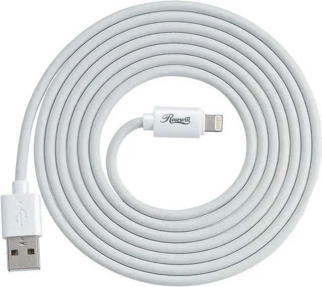 Main image of Rosewill RCCC-16001 Lightning Cable, White, 6 ft. MFi Certified