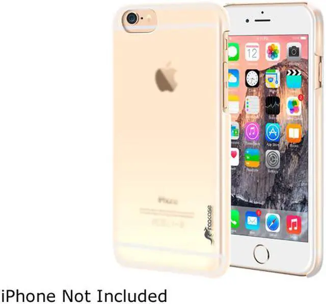 Main image of roocase Slim Fit Median Hard Case Protective Shell Cover for Apple iPhone 6 / 6S 4.7-inch, Clear