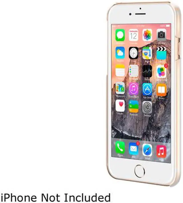 Alt view image 2 of 3 - roocase Slim Fit Median Hard Case Protective Shell Cover for Apple iPhone 6 / 6S 4.7-inch, Clear