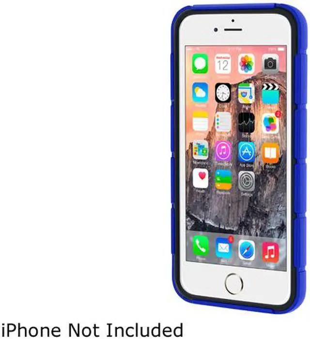 Alt view image 2 of 4 - roocase Slim XENO Armor Hybrid TPU PC Case Cover for Apple iPhone 6 Plus / 6S Plus 5.5-inch, Blue