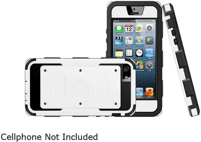 Alt view image 3 of 3 - i-Blason White Apple iPhone 5C Hybrid Protective Case with Screen Protector iPhone5c-Armorbox-White
