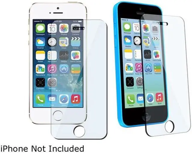 Main image of Insten Transparent 3 packs of Tempered Glass Screen Protector Compatible with Apple iPhone 5 / 5S / 5C 1572653