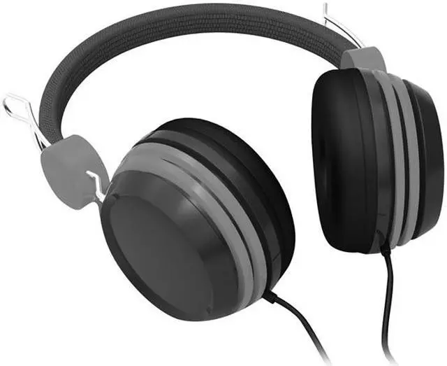 Main image of Hype Gray 3.5mm Dynamos Hands-Free Stereo Headphones w/ Mic & Answer-Button HY-990