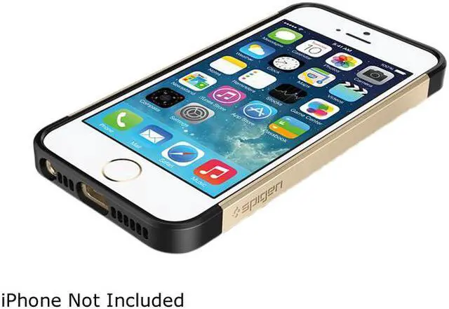 Alt view image 2 of 4 - Spigen Slim Armor S Champagne Gold iPhone 5S / 5 Case SGP10604