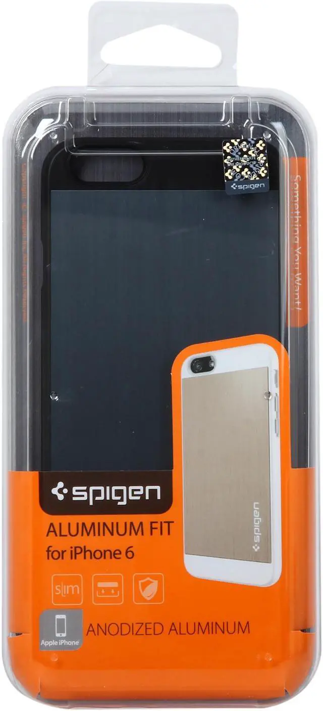 Alt view image 9 of 9 - Spigen Aluminum Fit Metal Slate Case for iPhone 6 (4.7") SGP10946