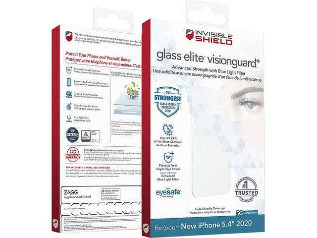 ZAGG InvisibleShield Glass VisionGuard+ Screen Protector For IPhone 12 Pro Max