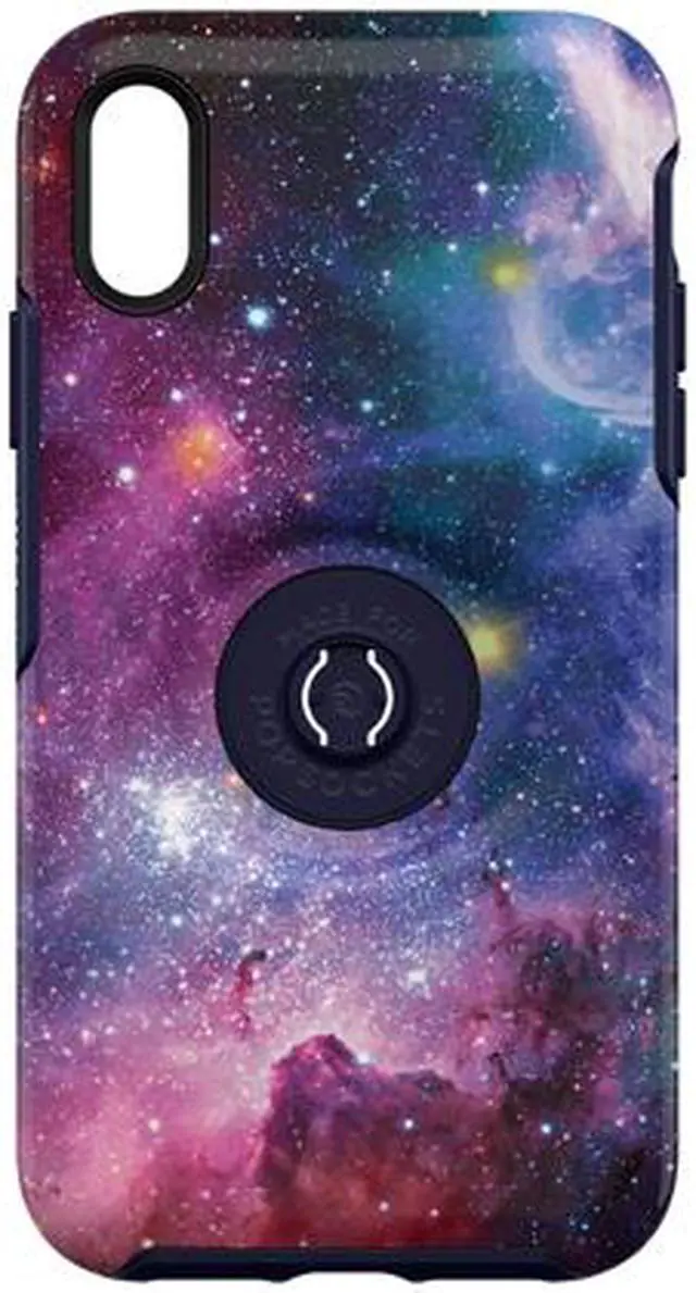 Alt view image 3 of 7 - Otterbox Otter + Pop Symmetry Series for iPhone XR, Blue Nebula