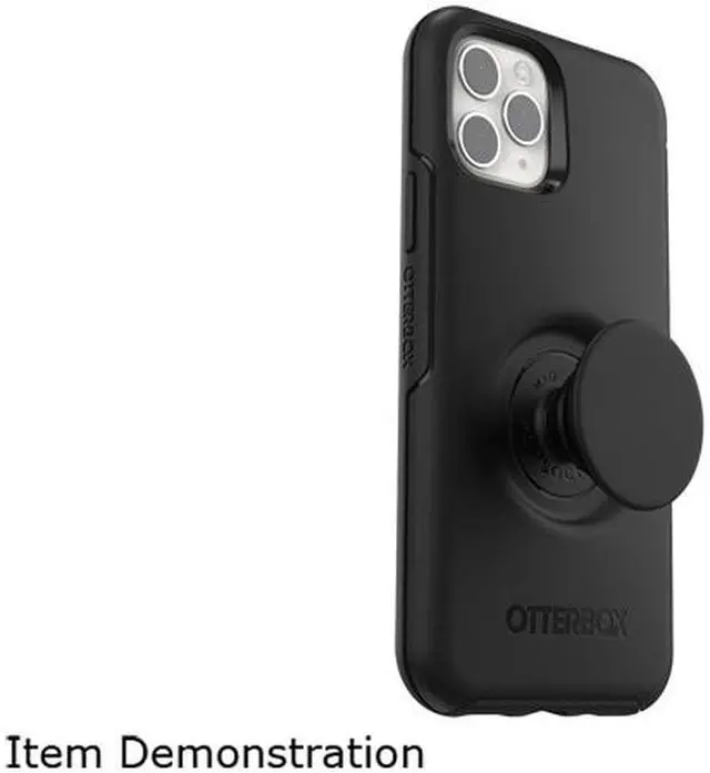 Alt view image 5 of 10 - Otterbox iPhone 11 Pro Otter + Pop Symmetry Series Case, Black