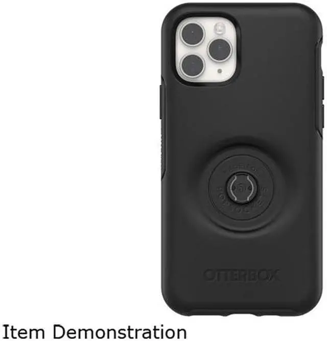 Alt view image 4 of 10 - Otterbox iPhone 11 Pro Otter + Pop Symmetry Series Case, Black