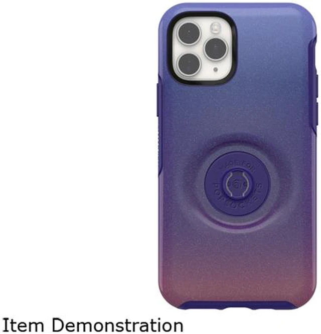 Alt view image 4 of 9 - Otterbox iPhone 11 Pro Otter + Pop Symmetry Series Case, Violet Dusk