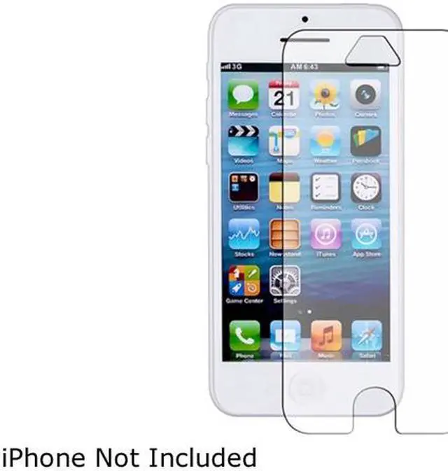 Main image of Insten Frost Clear TPU Skin Case + Anti-Glare Screen Protector Compatible With Apple iPhone 5C 1306628
