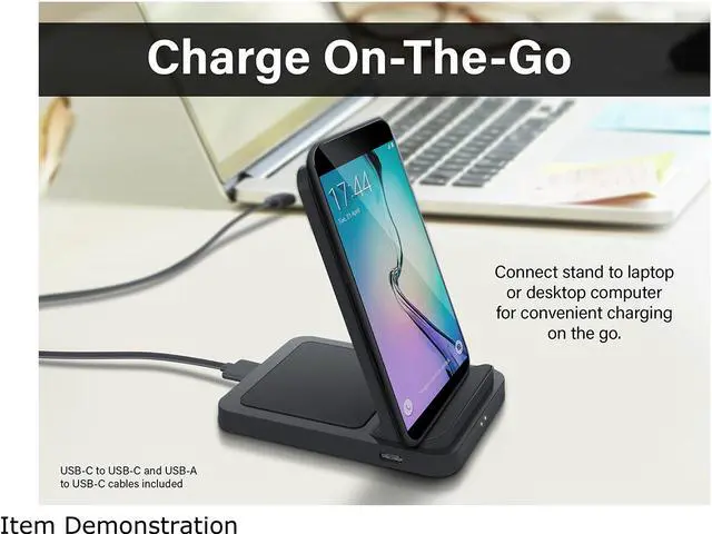 Alt view image 7 of 7 - Rosewill Dual Wireless Fast Charging Stand for Smartphone and Wireless Earbuds Case, Charge 3 Devices Simultaneously, 5W/7.5W/10W, Qi-Certified, Black - (RBWC-20030)