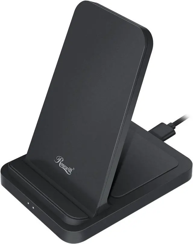 Alt view image 2 of 7 - Rosewill Dual Wireless Fast Charging Stand for Smartphone and Wireless Earbuds Case, Charge 3 Devices Simultaneously, 5W/7.5W/10W, Qi-Certified, Black - (RBWC-20030)