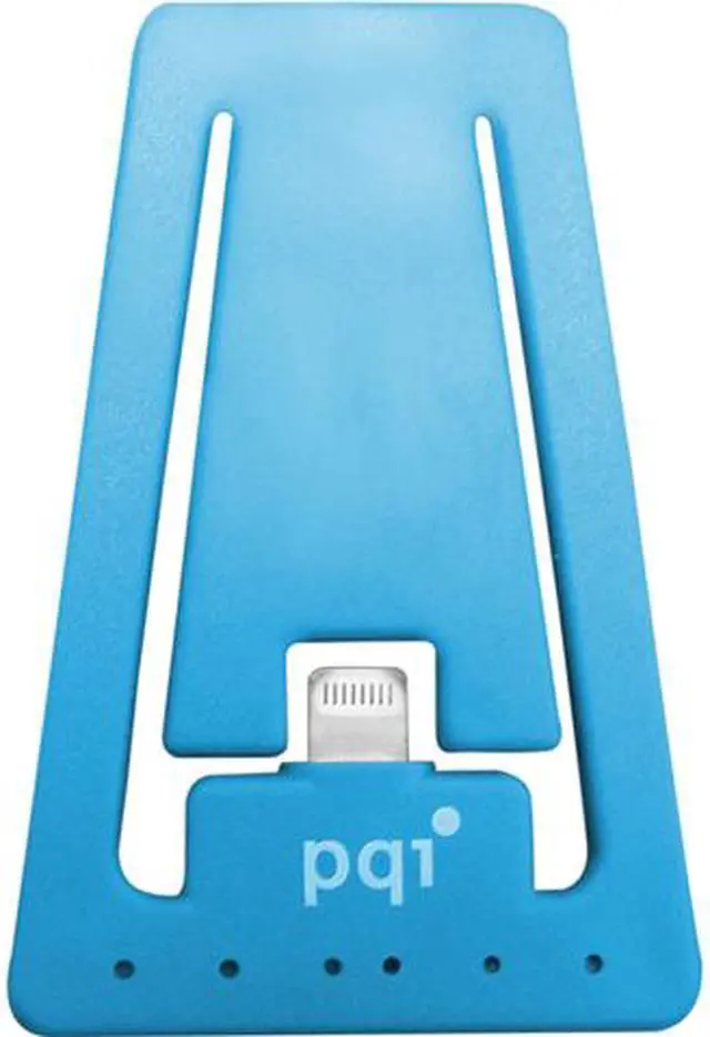 Main image of PQI 6PCJ-008R0001A Blue i-Cable Stand Apple Certified MFI iPhone Stand with Lightning Connector