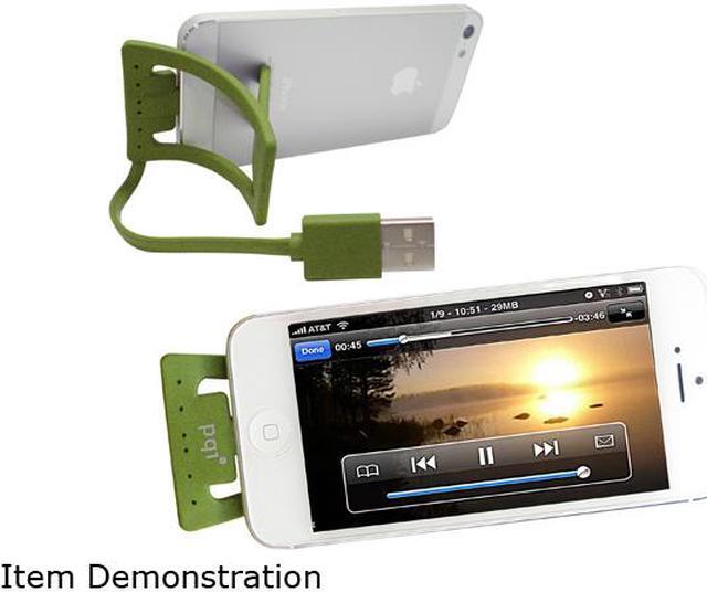 Alt view image 2 of 2 - PQI 6PCJ-008R0002A Green i-Cable Stand Apple Certified MFI iPhone Stand with Lightning Connector