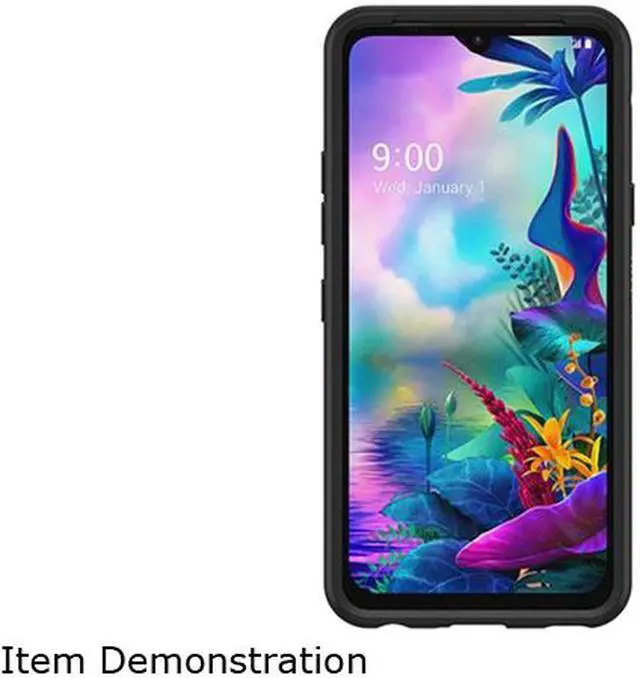 Alt view image 3 of 3 - OtterBox LG G8XThinQ Symmetry Series Case, Black