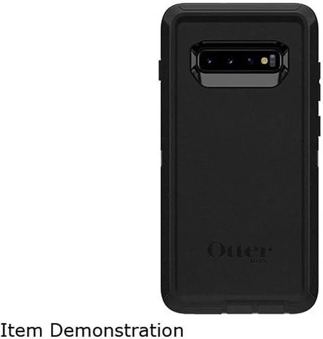Main image of OtterBox Defender Series Black Case for Samsung Galaxy S10+ 77-61411