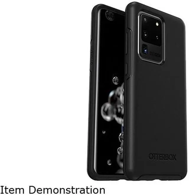 Main image of OtterBox Symmetry Series Black Case for Galaxy S20 Ultra 5G 77-64219