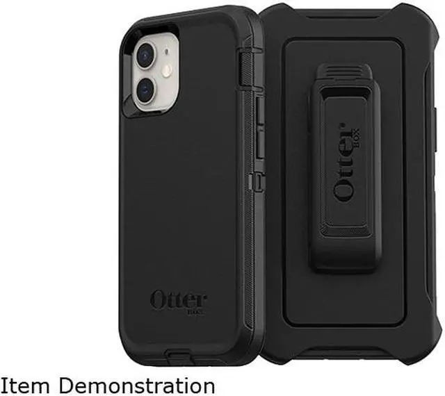 Main image of OtterBox Defender Series Black Case for iPhone 12 Mini 77-65352